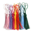 30 IN 1 Silky Tassels Souvenir Bookmarks Jewelry Making Craft Accessories Kit #