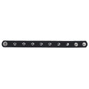 5X(Press Stud Buckle Spike Studs Decor Black Faux Leather Wristband for Me N4F1)
