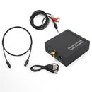 3.5mm Digital Coaxial Toslink Optical to Analog L/R RCA Audio Converter AdapterJ