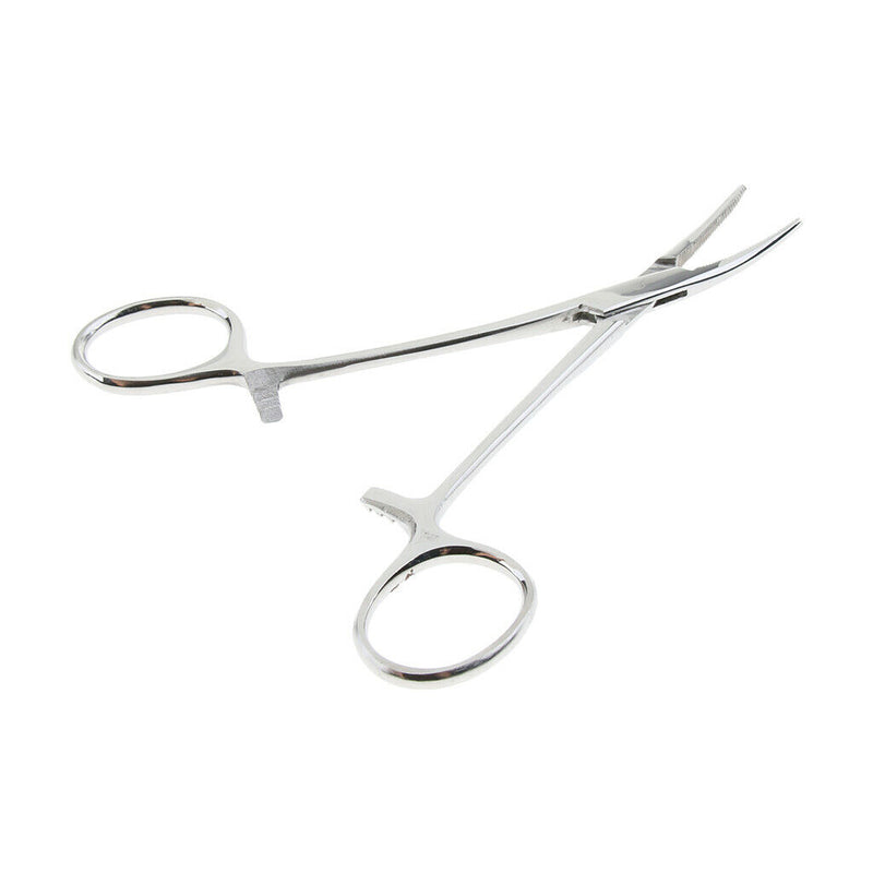 2 Pcs Dog Ear Cleaning Pliers Hair Clamp Tweezers Pet Forceps Curved Small