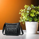 Fashion Sheepskin Crossbody Bag Women Multi Pocket Shoulder Messenger Bags