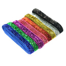 8 Colors 3/8 inch Wide 91cm Long Premium Glitter Velvet Sparkle Fabric Ribbon