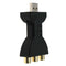 USB Male 3 RCA Female Audio Video Adapter AV Converter Cable Cord Black
