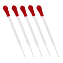 5x Clear Graduated Transfer Pasteur Pipettes Pipet Droppers Supply Tool