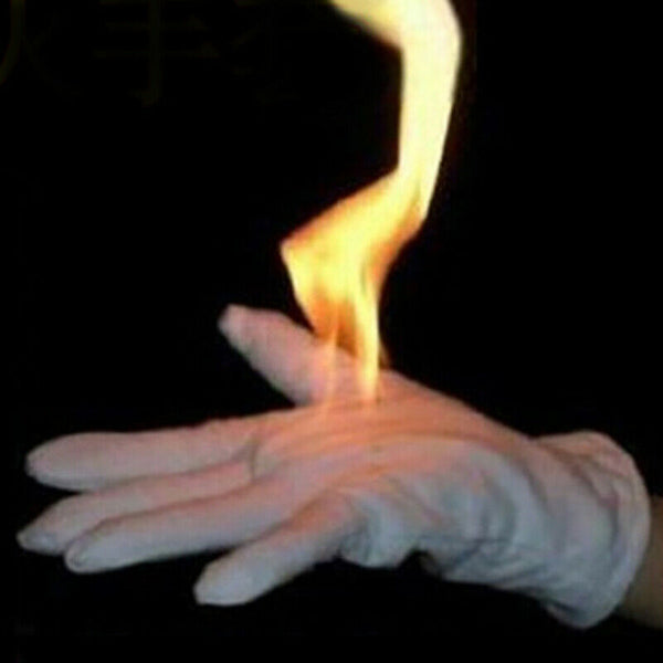 2Pcs Fire Gloves Magic Tricks Burning Gloves Empty-Handed For Magicians Stage JR