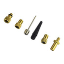 6pcs  Valve Adaptor Set Pump Needle Air Inflation Accs For Bike Tires