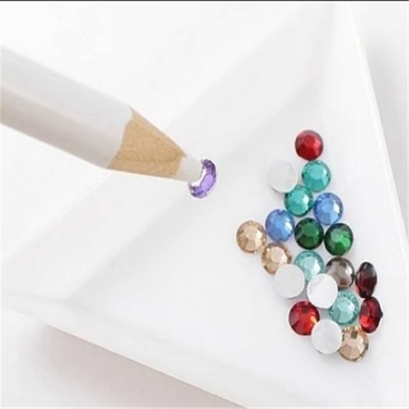 1PC Gem Crystal Rhinestones Picker Pencil Nail Art Craft Decor Tool Wax Pen TR