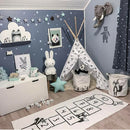 Linen Baby Kids Game Play Mats Floor Rug Infant Crawling Pad