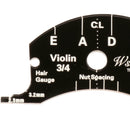 1/2 3/4 Size Violin Bridge Fingerboard Scraper Template Leveling String Tool