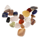 21Pcs/Pack Palm Tumblestone Crystals Gemstones Minaiture for Home Decor Gift