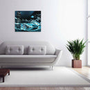 Hand-painted Blue Passion Car DIY Oil Painting by Numbers Canvas Home Dec PRB