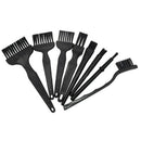 9 in 1 Black Plastic Handle Nylon Anti Static Brushes Cleaning Keyboard Bru