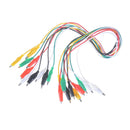 10pcs /lot Double-ended Test Leads Alligator Crocodile Roach Clip Jumper Wire LJ