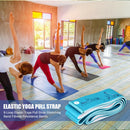 8-Loop Elastic Yoga Pull Strap Stretch Band Fitness Resistance Bands (Blue)