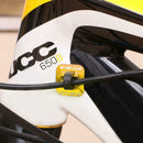 5pcs Bike Brake Cable Guide Clips Aluminium Alloy C Buckles Clamp (Yellow)