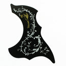 Left Handed 40/41'' Folk Guitar Pickguard Anti Scratch Plate Black