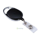 2X Retractable Reel Recoil ID Badge Lanyard Name Tag Key Card Holder Belt Clip