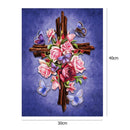 5D DIY Full Drill Diamond Painting Rose Cross Stitch Embroidery (30x40cm)