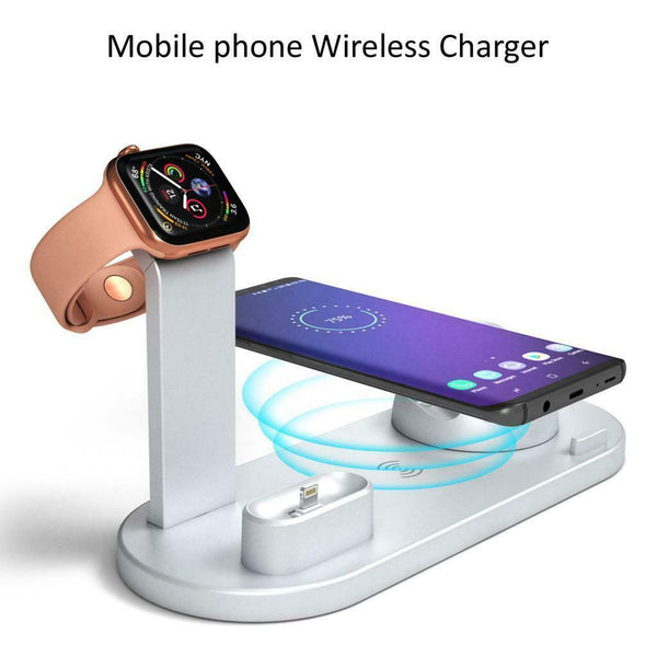 For /Android/Type-C Qi Wireless Charger Charging Station Dock Stand