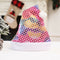 Colorful Santa Claus Sequins Hat Christmas Decor Cap for Kids Gifts (Pink) A#S