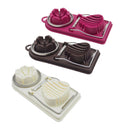 2 in 1 Egg Slicer Chopper Ginger Cutter Salad Cooking Kitchen Tool Purple