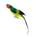 Large Artificial Parrot Bird Realistic Home Decor Budgie Taxidermy Green