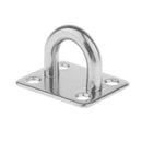 2x M10 Pad Eye Plate Stainless Hook Marine Deck Hinge Hardware Staple 6x4.5cm