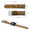 38Mm Leather Band Strap Bracelet for Watch Iwatch Series1/2/3/4 Brown