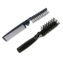 2x Lovely Multifunction Foldable Pocket Travel Hairbrush Massage Scalp Comb