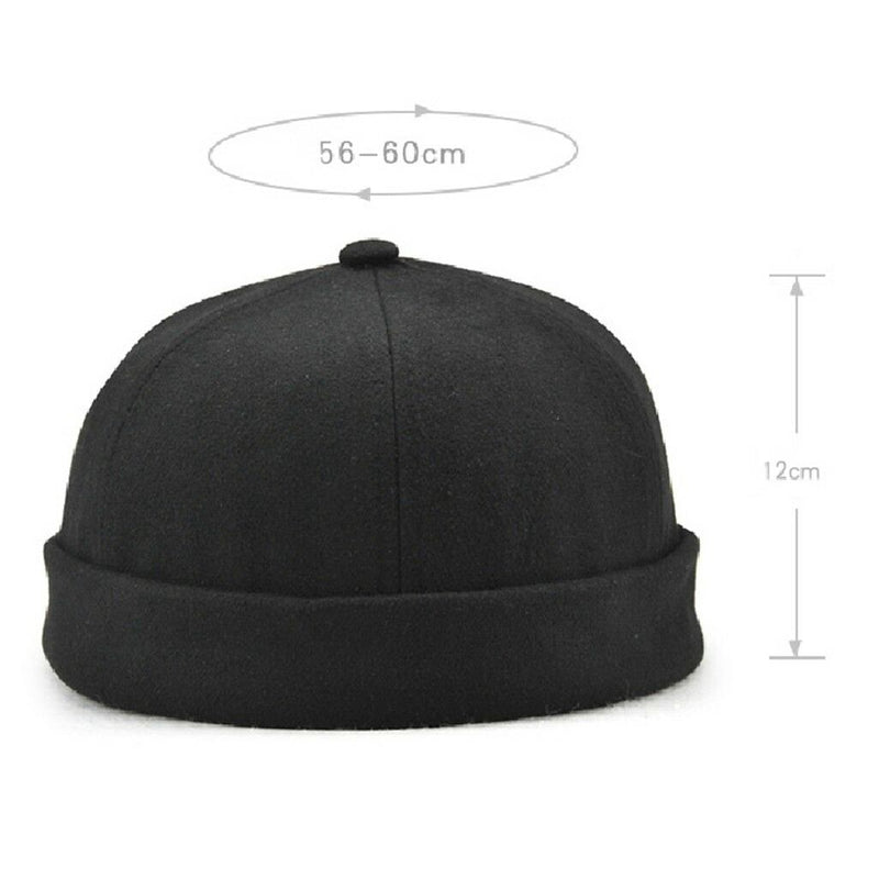 2pcs Mens Skullcap Navy Cap Docker Hat Beanie Sailor Fisherman Retro Hat