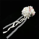 Romantic Rose Wedding Bridal Bouquet Hand Holding Flowers- Light Pink