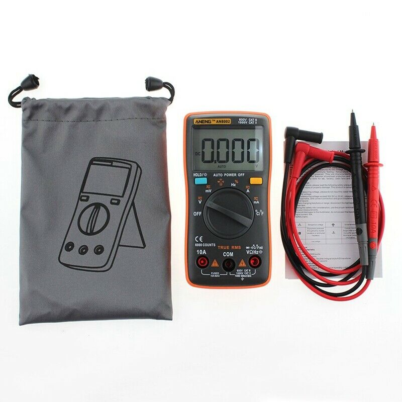 Aneng An8002 Digital Multimeter 6000 Counts Digital Multimeter Transistor T J8L2