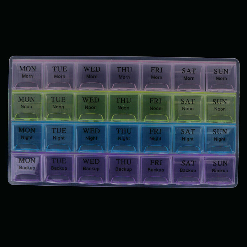 Portable 7 Days Tablet Pill Box Holder Medicine Storage Organizer Case