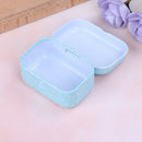 Mini flower tin trinket jewelry coin box tinplate storage casesmallrectangularQ9