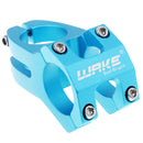 Durable 31.8mm Hollowed Short Handlebar Short Bar Aluminium Bike Stems Blue