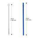 25pcs Colorful Reusable Hard Drinking Jar Straws With 1 Cleaning Brush Home