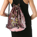 Reversible Sequins Bag twinkling Fashion Backpack Drawstring Backpack Packs P9X1