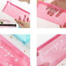 2X(1 Pc Transparent Pencil Cases For Girls Cute Pvc Cactus Pen Bag School S