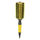 Round Hair Roller Brush Natural Wood Nylon Bristle Styling Hairbrush 2.4"