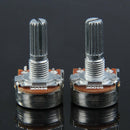 2x B500K Guitar Split Shaft Linear Taper Potentiometer Volume Tone Pot