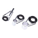 75pcs Freshwater Fishing Rod Guide Tip Repair Kit Eye Ceramic Ring Tool