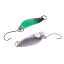 9Pcs 3.2cm 3g Long Cast Fishing Lures Spinner Spoons Hard Bait w/Single Hook