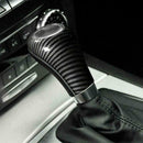 Carbon Fiber Gear Shift Knob Cover Trim For Mercedes W203 W204 W213 C2D4