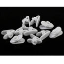 20x Headphone Headset Lavalier Mic Cable Wire Cord Lapel Clip Holder