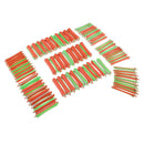 80 Pieces 8 Sized Professional Wave Perm Rods Hair Hairdressing Clip Curler