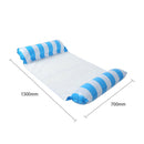 Water Hammock Swimming Pool Mattress Lounger Floating Sleeping Bed (Blue)