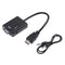 HDMI Male to VGA Male 1080P HDTV Video Converter Adapter with Audio Cable A