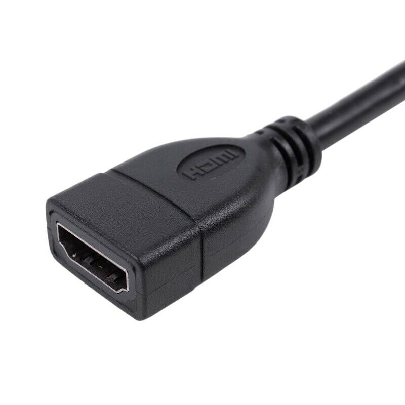 Hdmi Female To Male Left Angle Extension Cable Tv Lead 2.0 High Speed Ether V7O3