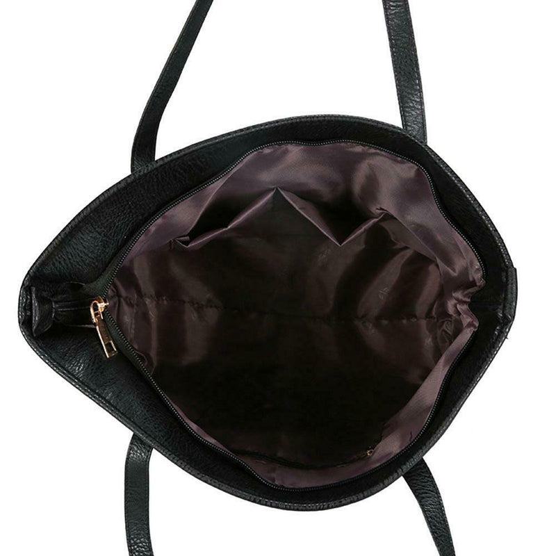 New 3pcs Autumn Women Handbag Shoulder Bag Set Female Woven Messenger Bag A