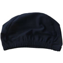 Adults Sport Polyester Elastic Fiber Elastic Dome Shape Swim Cap Dark Blue